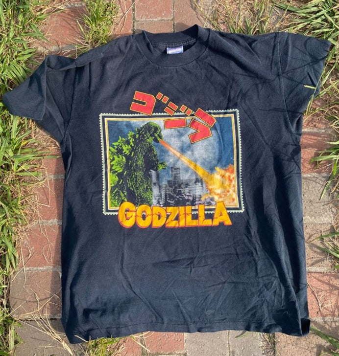 Vintage Godzilla Postcard Shirt