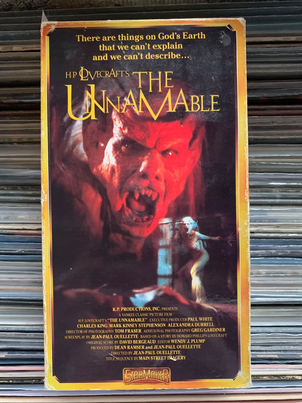 The Unnamable VHS