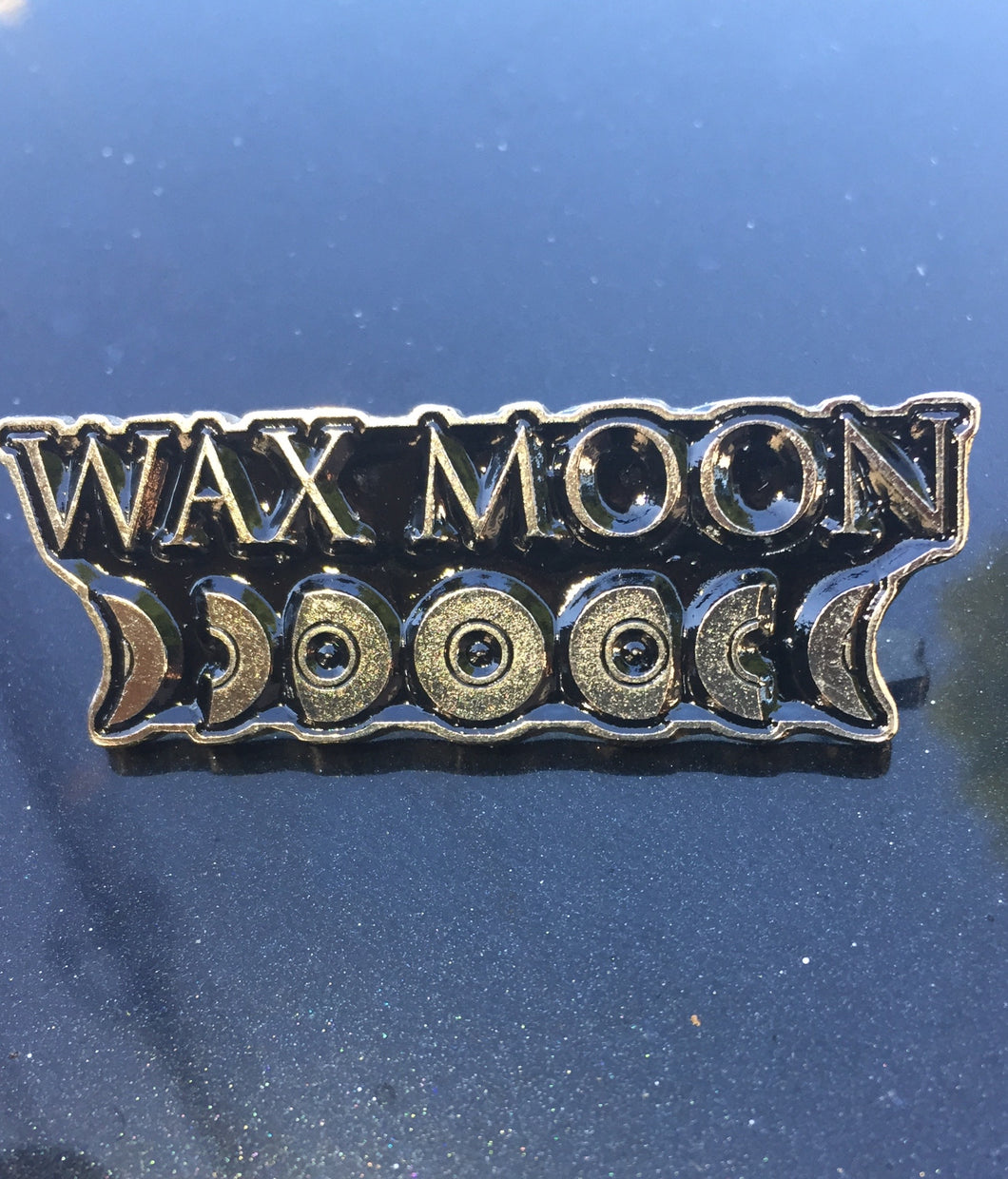 Wax Moon Metal Badge